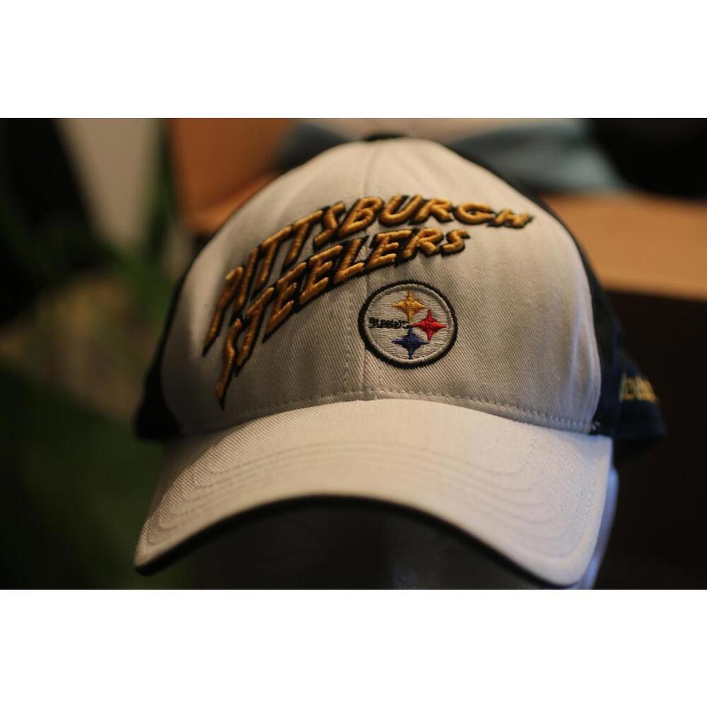 Pittsburgh Steelers NFL Reebok Youth Adjustable Cap Hat Black White Gold